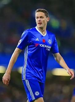 2016/17 Season Prints: Nemanja Matic in Action: Chelsea vs Everton - Premier League at Stamford Bridge