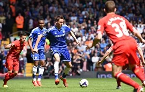 Images Dated 27th April 2014: Nemanja Matic in Action: Liverpool vs. Chelsea, Premier League Rivalry at Anfield (April 27, 2014)
