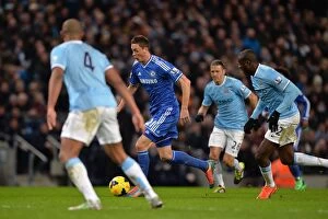 Images Dated 3rd February 2014: Nemanja Matic in Action: Manchester City vs. Chelsea, Barclays Premier League (3rd February 2014)