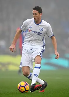 Nemanja Matic: Chelsea's Midfield Maestro in Premier League Clash vs. Crystal Palace (Away), London, 2016