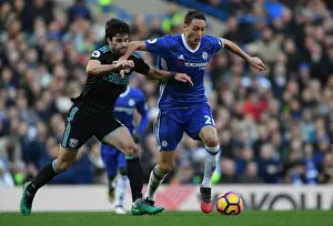 Nemanja Matic Stands Firm Against Claudio Yacob's Pressure at Stamford Bridge