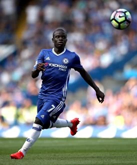 Images Dated 27th August 2016: N'Golo Kante in Action: Chelsea vs Burnley, Premier League (2016) - PA Images