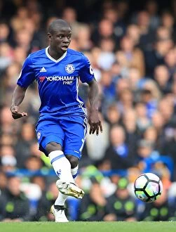 Images Dated 23rd October 2016: N'Golo Kante in Action: Chelsea vs Manchester United, Premier League
