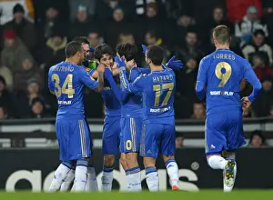 Sparta Prague V Chelsea 14th February 2013 Prints: Oscar Scores First Goal: Chelsea's Thrilling Europa League Victory over Sparta Prague