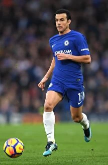 Home Collection: Pedro in Action: Chelsea vs Stoke City, Premier League