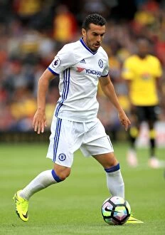 Images Dated 20th August 2016: Pedro in Action: Watford vs. Chelsea - Premier League - Rodriguez's Thrilling Performance (Away)