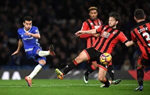 Images Dated 26th December 2016: Pedro Scores Chelsea's Third Goal vs. Bournemouth in Premier League