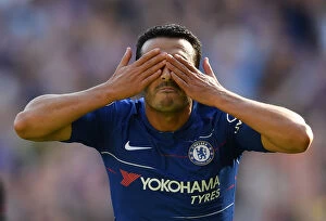 Images Dated 1st September 2018: Pedro Scores First Goal for Chelsea: Premier League Victory vs. AFC Bournemouth at Stamford Bridge