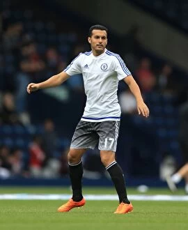 Images Dated 23rd August 2015: Pedro's Focus: Chelsea's Showdown against West Bromwich Albion in the Barclays Premier League