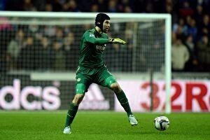 Images Dated 23rd January 2013: Petr Cech in Action: Chelsea's Goalkeeper Shines at Swansea City's Liberty Stadium - Capital One
