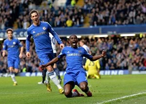 Images Dated 8th May 2013: Ramires Scores Chelsea's Second Goal: Chelsea v Tottenham Hotspur, Barclays Premier League