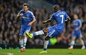 Images Dated 14th December 2013: Ramires Scores Chelsea's Second Goal vs. Crystal Palace (December 14, 2013, Stamford Bridge)