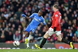 Manchester United v Chelsea 10th March 2013 Collection: Ramires Strike: Chelsea's Momentum Shift vs. Manchester United in FA Cup Quarterfinal at Old