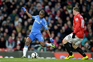 Images Dated 10th March 2013: Ramires Strikes Back: Chelsea's Second Goal vs. Manchester United in FA Cup Quarterfinal at Old
