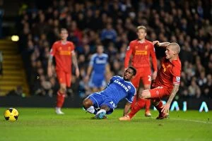 Images Dated 29th December 2013: Samuel Eto'o Scores Chelsea's Second Goal: Chelsea vs. Liverpool (December 29, 2013)