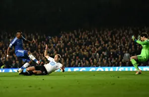 Samuel Eto'o Scores First Goal for Chelsea Against Tottenham Hotspur in BPL Match (8th March 2014)