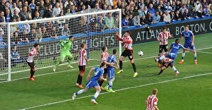 Images Dated 19th April 2014: Samuel Eto'o Scores Opening Goal: Chelsea vs. Sunderland (April 19, 2014, Stamford Bridge)