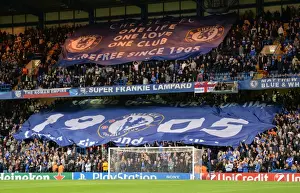 Chelsea V FC Basel 18th September 2013 Prints: A Sea of Blue: Chelsea FC's Stamford Bridge Erupts in UEFA Champions League Battle against FC Basel