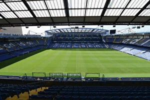 Images Dated 5th September 2012: A Sea of Blue: General Views of Chelsea's Stamford Bridge on September 5, 2012 (Stadium and Fans)