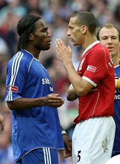 Images Dated 19th May 2007: Showdown at Wembley: Drogba vs. Ferdinand - The FA Cup Final Battle, 2007: Chelsea vs