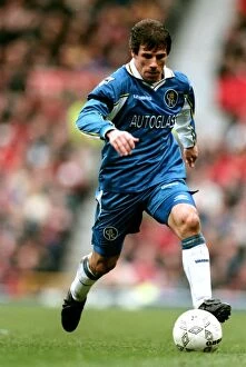 Gianfranco Zola Collection: Soccer - AXA FA Cup - Sixth Round - Manchester United v Chelsea