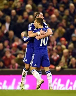 Liverpool v Chelsea 20th January 2015 Collection: Soccer - Capital One Cup - Semi Final - First Leg - Liverpool v Chelsea - Anfield