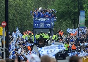 2000's Collection: Soccer - Chelsea UEFA Champions League and FA Cup Parade - London