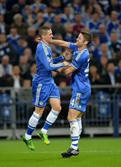 Schalke V Chelsea 22nd October 2013 Prints: Soccer - UEFA Champions League - Group E - Schalke 04 v Chelsea - Veltins-Arena