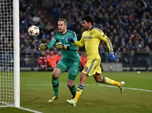 Football Full Length Prints: Soccer - UEFA Champions League - Group G - Schalke 04 v Chelsea - Veltins-Arena