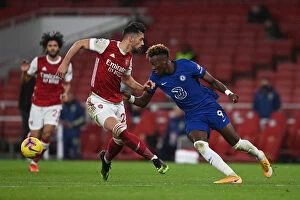 Club Soccer Collection: Tammy Abraham in Action: Arsenal vs. Chelsea, Premier League, London, 2020