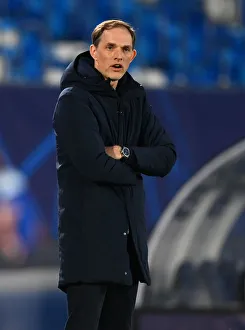 Club Soccer Prints: Thomas Tuchel Guides Chelsea in Empty Estadio Alfredo Di Stefano: UEFA Champions League Semi-Final vs