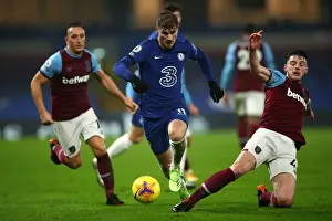 21.12.20 - Chelsea V West Ham United Prints: Timo Werner Escapes Declan Rice: Intense Moment from Chelsea vs
