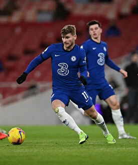 26.12.20 - Arsenal v Chelsea (Away) Collection: Timo Werner Leads Chelsea in Arsenal Showdown - Premier League, December 2020