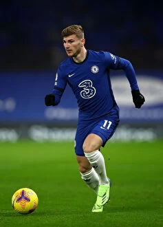 Images Dated 22nd December 2020: Timo Werner's Thrilling Performance: Chelsea Outshines West Ham United in Premier League Showdown