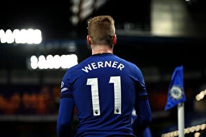 Images Dated 22nd December 2020: Timo Werner's Thrilling Performance: Chelsea vs. West Ham United (Premier League, December 2020)
