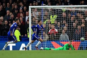Images Dated 23rd October 2016: Triple Threat: Eden Hazard's Hat-Trick Leads Chelsea to Glory Over Manchester United at Stamford
