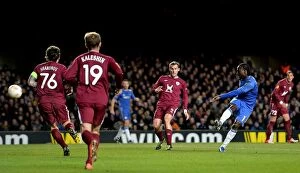 Images Dated 4th April 2013: Victor Moses Scores Chelsea's Second Goal vs Rubin Kazan in Europa League Quarterfinal (April 4)