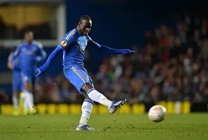 European Matches 2012-2013 Season Prints: Victor Moses Thunderbolt: Chelsea's Goal Against Sparta Prague in UEFA Europa League (February 22)