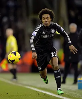 Willian at The Hawthorns: Chelsea's Victory Over West Bromwich Albion, Barclays Premier League (11th February 2014)