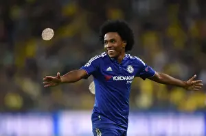 Willian's Brace: Chelsea's Triumph in Maccabi Tel Aviv's Sammy Ofer Stadium - UEFA Champions League - Group G (November 2015)