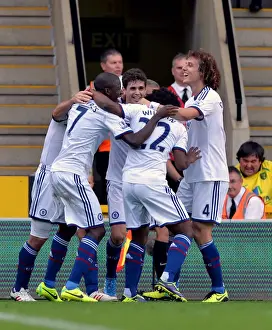 Willian's Triple: Chelsea Star's Euphoric Moment after Scoring Third Goal vs. Norwich City (October 6, 2013)